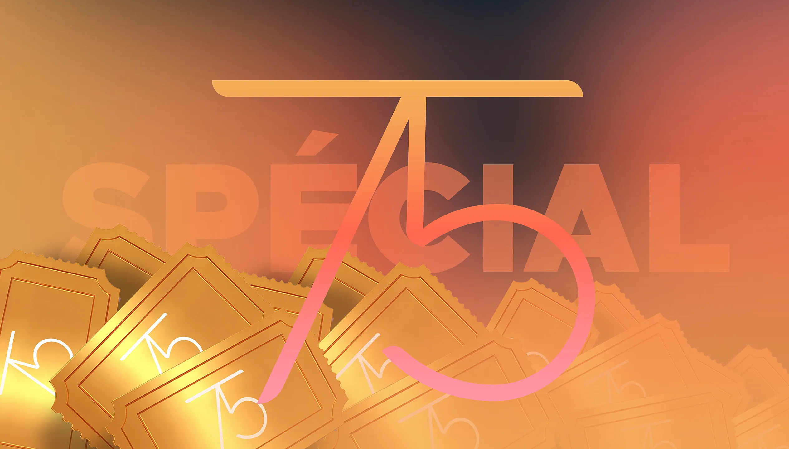 Couverture grand diner avec ticket or