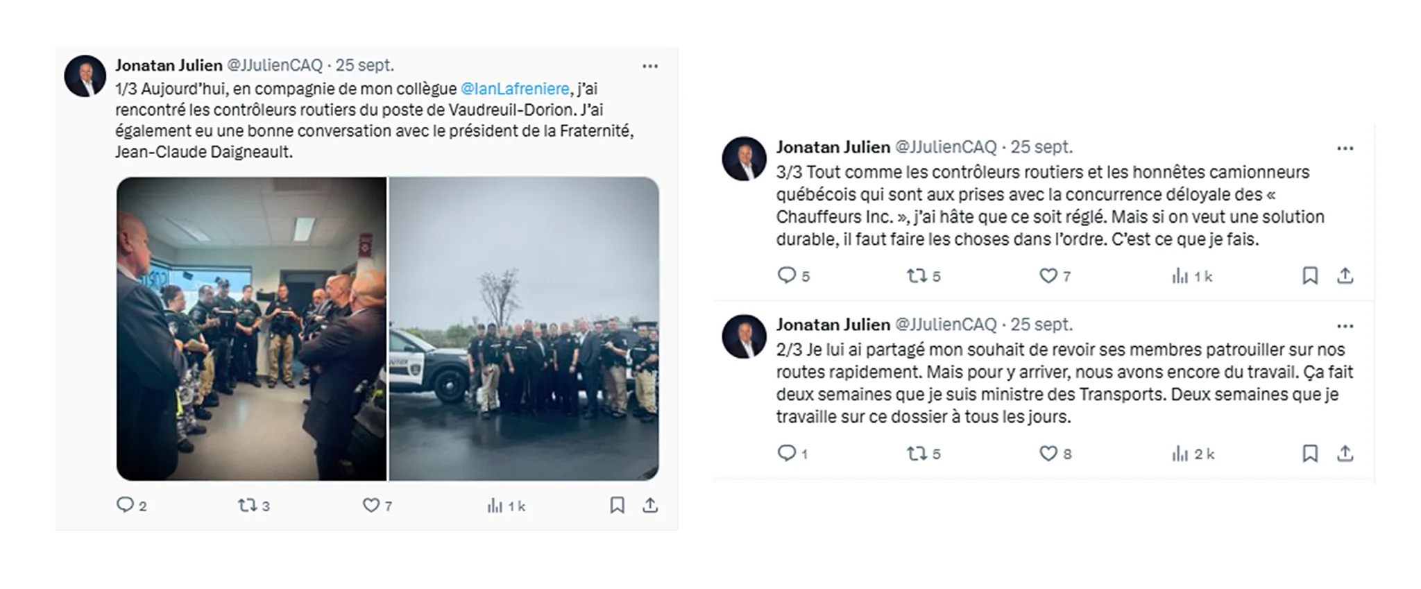 VISUEL tweets jonatan julien chauffeur inc